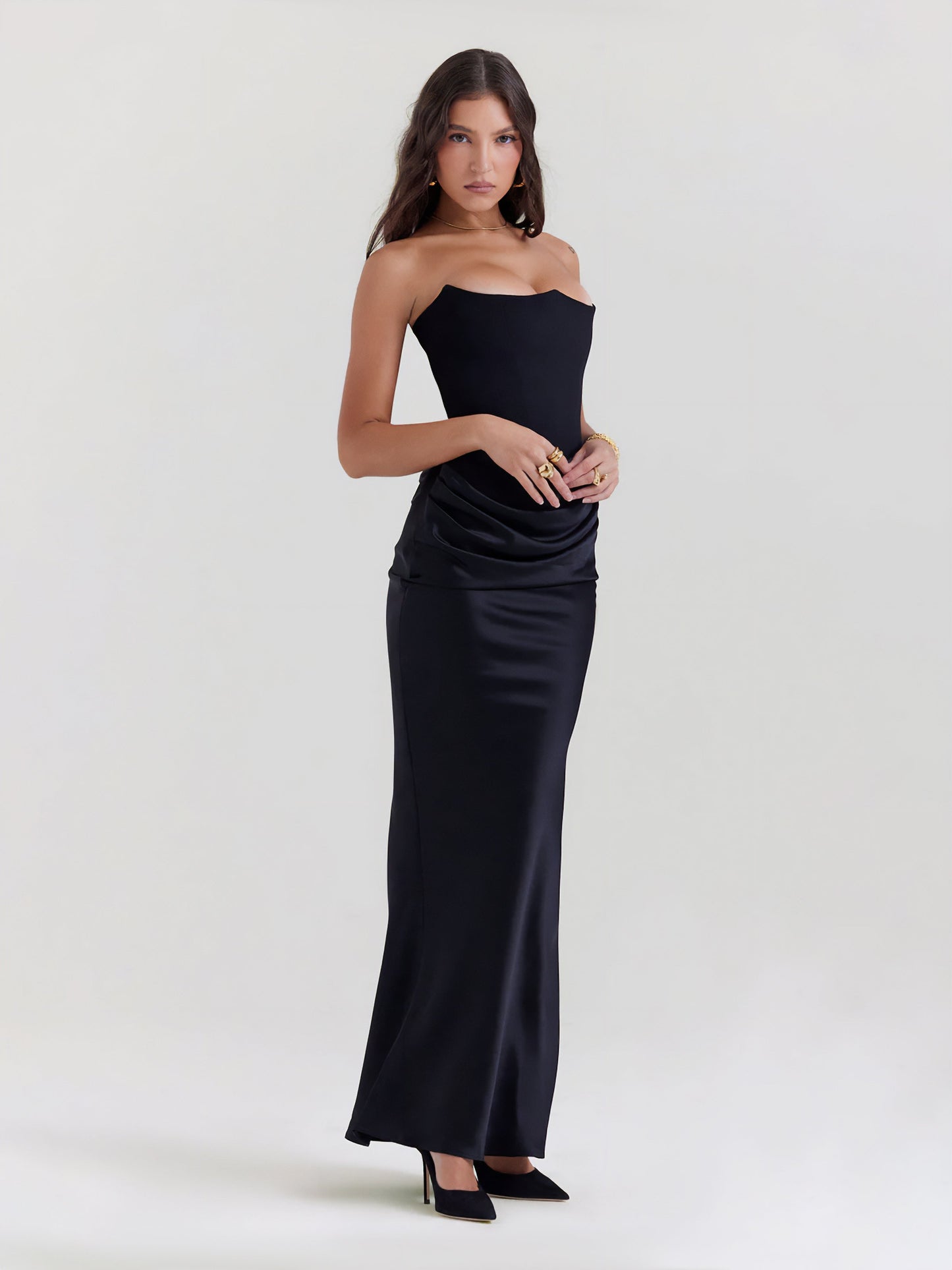 Eleni™ | Schwarzes Kleid