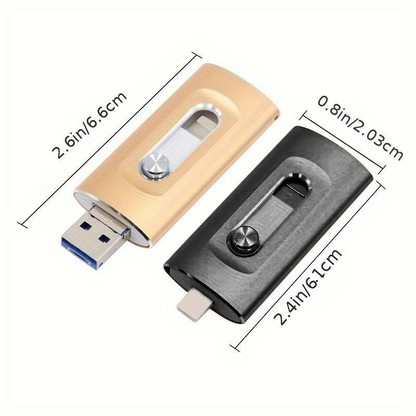 ⚡3-in-1-Flash-Laufwerk⚡ Tragbarer Hochgeschwindigkeits-USB-3.0-Speicher